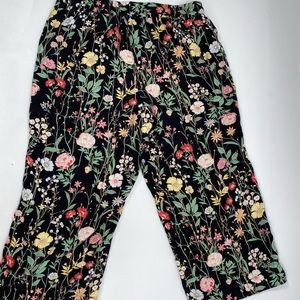 Loft Women’s Floral SP Pull On PANTS ELASTIC WAIST